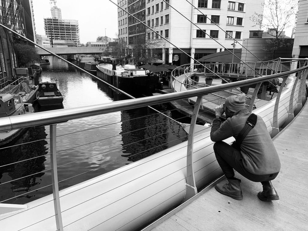 Aldo shooting on film